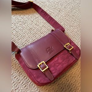 Herschel burgundy/purple crossbody bag. Orion retreat crossbody bag mini